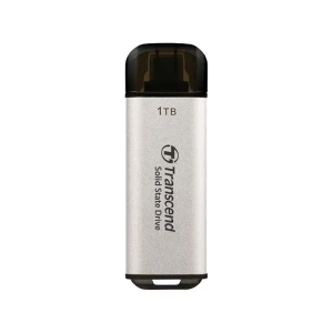 Transcend ESD300 1TB USB 3.1 Gen 2 Type-C OTG Silver Portable External SSD #TS1TESD300S