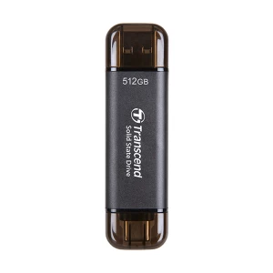Transcend ESD310 512GB USB Type-A & Type-C OTG Black Portable SSD #TS512GESD310C