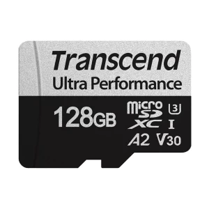 Transcend microSDXC 340S 128GB Micro SDXC Class 10 UHS-I U3 V30 A2 Memory Card # TS128GUSD340S