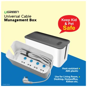 Ugreen 30397 Universal Cable Management Small Size White Box (30397)