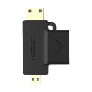 Ugreen Micro & Mini HDMI Male to HDMI Female Black Converter # 20144