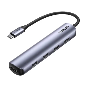 Ugreen Type-C Male to Quad USB, HDMI Female Converter # 20197