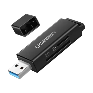 Ugreen CM104 (40752) USB Male to SD/TF Black Card Reader # 40752-CM104