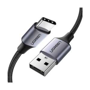 Ugreen 60126 USB Male to Type-C 1 Meter Black Data Cable # 60126