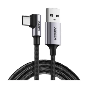 Ugreen USB Male to Type-C, 1 Meter, Space Gray Charging & Data Cable # 50941