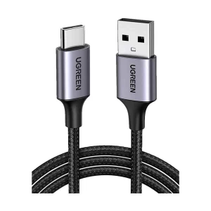 Ugreen 60127 USB Male to Type-C, 1.5 Meter, Black Charging & Data Cable #60127