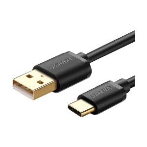Ugreen USB Male to Type-C, 2 Meter, Black Charging & Data Cable # 30161
