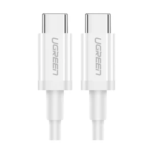 Ugreen USB Type-C Male to Male, 1 Meter, White Data Cable # 60518