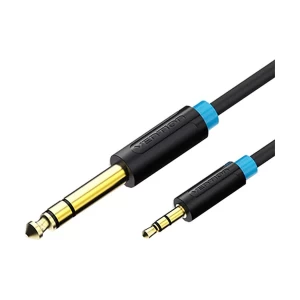 Vention 6.5mm Male to 3.5mm Male, 5 Meter, Black Audio Cable #BABBJ