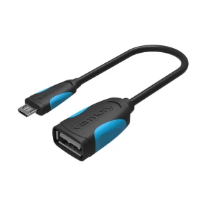Vention Micro USB Male to USB Female 0.25 Meter Black OTG Cable #VAS-A07-B025