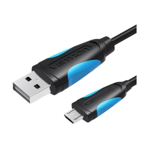 Vention USB Male to Micro B Male Black 1 Meter Cable