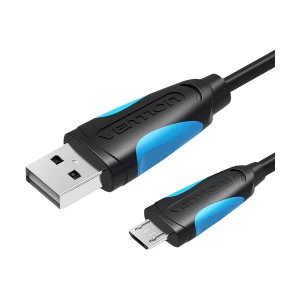 Vention USB Male to Micro USB Male Black 2 Meter USB Cable #VAS-A04-B200-N