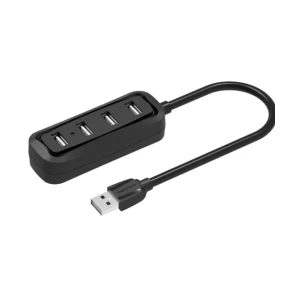Vention USB Male to Quad USB Female, 1 Meter, Black HUB # VAS-J43-B100