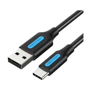 Vention USB Male to Type-C Male Black 0.25 Meter USB Data Cable