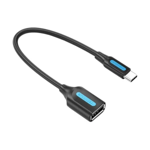 Vention USB Type-C Male to USB-A Female Black 0.15 Meter Cable