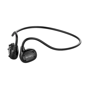 WiWU Marathon SE Air Conduction Neckband Black Bluetooth Earphone