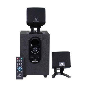 Xtreme E129BU 2:1 Bluetooth Black Speaker With Remote