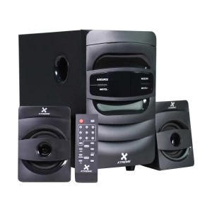 Xtreme E256BU 2:1 Bluetooth Black Speaker With Remote