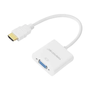 Yuanxin HDMI Male to VGA Female White Converter with Audio # YHV-010