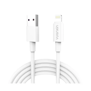 Yuanxin USB Male to Lightning Male, 1 Meter, White Data & Charging Cable #X-KC802