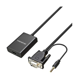 Yuanxin VGA Male to HDMI Female Black Converter with Audio # YVH-001