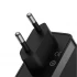 Baseus GaN5 Pro USB & Dual USB-C 140W EU Black Wall Charger with USB-C to USB-C 1 Meter Black Charging Cable #CCGP100201
