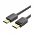 Vention DisplayPort Male to Male, 3 Meter, Black Cable # HACBI
