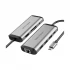 Vention USB Type-C Male to HDMI, Tri USB, TF, SD, RJ45, 3.5mm, PD Female Gray Converter # THAHB