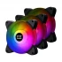 Xigmatek Galaxy III Essential ARGB 120mm (3 Pack) Black Casing Cooling Fan #EN45433