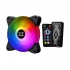 Xigmatek Galaxy III Essential ARGB 120mm (3 Pack) Black Casing Cooling Fan #EN45433